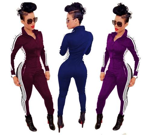 Elisa strips in spandex catsuit. Hot Sale Joggers Bandage Jumpsuit Tracksuit Black Three ...