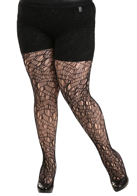 Analsex and ripped thigh high fishnet stocking sex. Plus Size Ripped Tights for Women