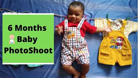 This isn't a professional photoshoot. 6 month baby photoshoot ideas at home || Baby Photoshoot ...