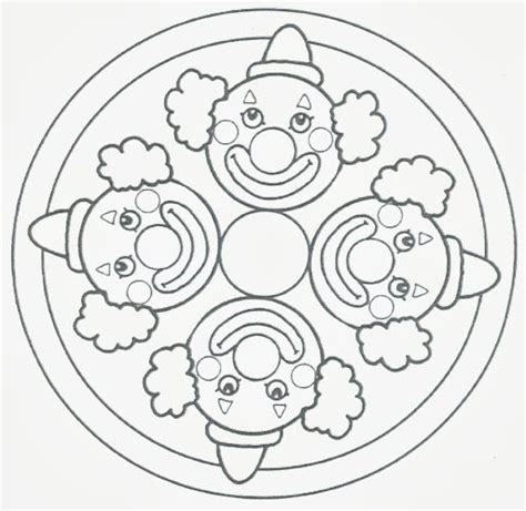 Kostenlose mandalas für die grundschule, vorschule im kindergarten und in der kita zum ausdrucken. MADALES PALLASSOS - Petitmón Recursos - Picasa Web Albums | Fasching im kindergarten, Clown ...