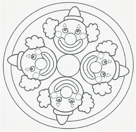 Kostenlose mandalas für die grundschule, vorschule im kindergarten und in der kita zum ausdrucken. MADALES PALLASSOS - Petitmón Recursos - Picasa Web Albums | Fasching im kindergarten, Clown ...