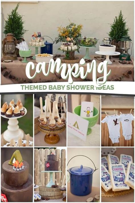 Baby showers are filled with fun games, delicious treats, and plenty of excitement. A Rustic Chic Boy's Camping Themed Baby Shower | Boy baby ...