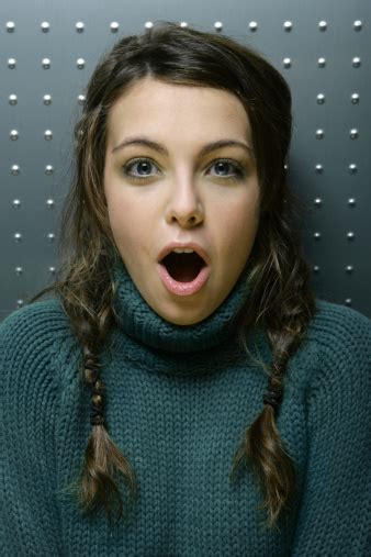 Portrait Of Teenage Girl With Surprised Expression Stock Photo - Download Image Now - iStock