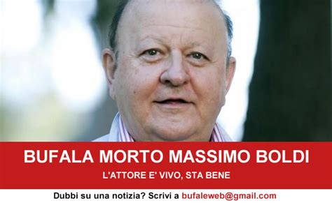 His birthday, what he did before fame, his family life, fun trivia facts, popularity rankings, and more. BUFALA E' morto Massimo Boldi - bufale.net - Bufale