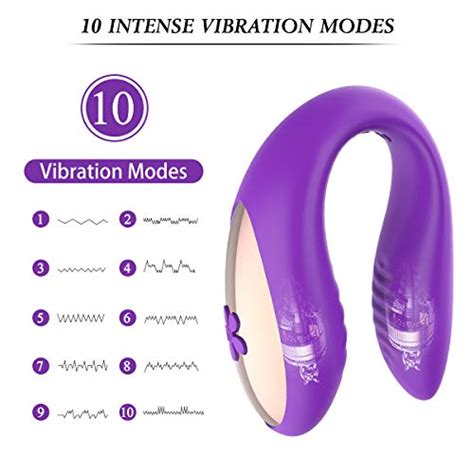 The slim curved attachment is designed for internal stimulation; Couples Vibrator with Dual Motors, 10 Powerful Vibration ...