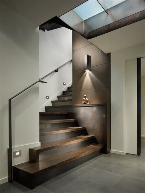 External courtyard stairs leading to the rooftop viewing terrace | modern staircase by jim burton. 16 Memorable Contemporary Staircase Designs That Will ...