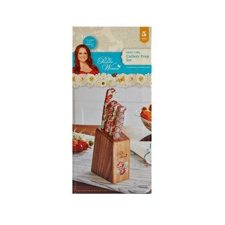 Check spelling or type a new query. The Pioneer Woman 5-piece Cutlery Prep Block Set in ...