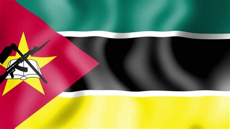 Original, wavy, square, rounded, round, emoji. Mozambique Flag Loop 1 Stock Footage Video 1370080 ...