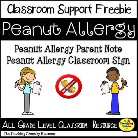 Peanut Allergy Note & Poster {FREE} | Notes to parents ...