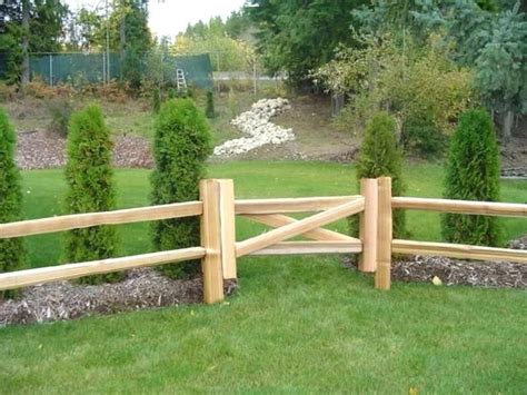 So, if you layout the location of your post holes on 10' centers, you can assemble the entire. Tahoe Slip Fence Best Split Rail Fence Gate Design Ideas ...