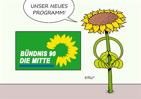 Открыть страницу «annalena baerbock» на facebook. Die Grünen von Erl | Politik Cartoon | TOONPOOL