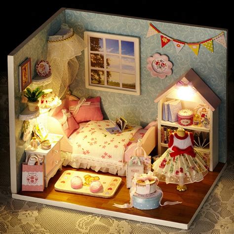 You can choose several styles for your festive interior decor for the coming holiday. Dollhouse Miniature DIY Wood Kit Dolls House With Cover ...