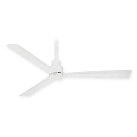 Del mar fans & lighting. 44-Inch Minka Aire Simple Flat White Ceiling Fan Without ...