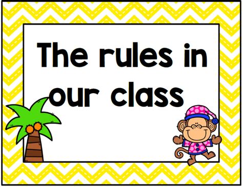 Classroom rules - Juffrou met hart