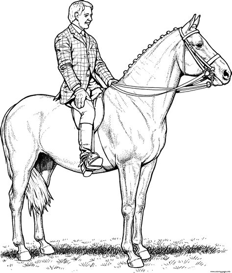 Horse coloring pages from momswhothink not only give your child practice with colors and motor skills, they can help to show your child the differences in the types of horses. Horse And Rider Coloring Pages Printable