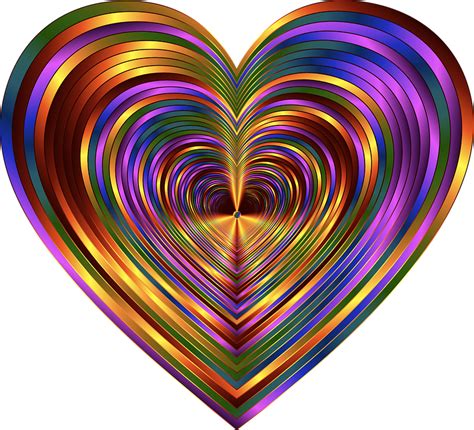 Free Image on Pixabay - Colorful, Prismatic, Chromatic | Heart wallpaper, Colorful heart, Heart art