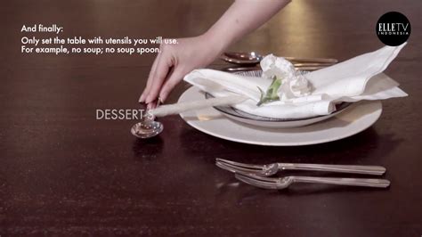 How to say table in indonesian. ELLE Indonesia Presents Table Setting Guide - YouTube