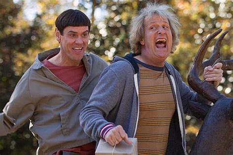 'dumb and dumber 2' (officially titled 'dumb and dumber to') might not be hitting theaters until november (you've already waited 20 years to see it, you can hold out a few more months), but stars jim carrey and jeff daniels are already hard at work on the promo trail. Check Out the First Official 'Dumb and Dumber 2' Photo!