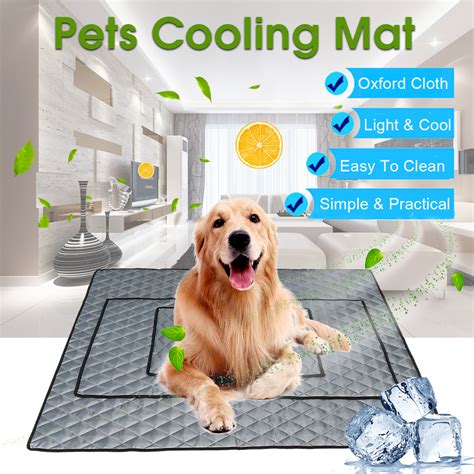 1 pcs x pets cooling mat. Pet Cooling Mat Non-Toxic Cool Pad Cooling Pet Bed for ...