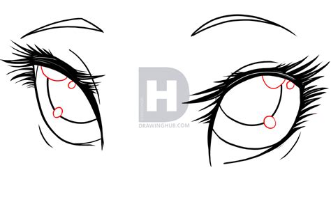 You can start the anime / manga face with a simple circle. How To Draw Anime Eyes, Step by Step, Drawing Guide, by ...