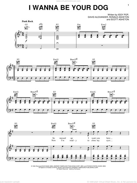 Check spelling or type a new query. Stooges - I Wanna Be Your Dog sheet music for voice, piano ...