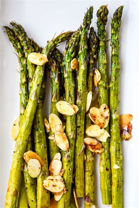 Mix almonds with cheese, herbs, paprika and. Air Fryer Balsamic Asparagus with Sliced Almonds | Sliced ...