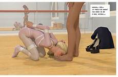 ballerina enslaved bdsm lesbian foot slave sexy perfect blonde 3d comics comic