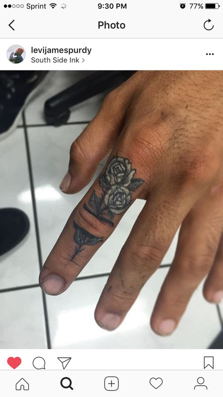 Despite the limited space, finger tattoos can be tailored in a number of ways. Finger rose | Ink, Finger, Tattoos