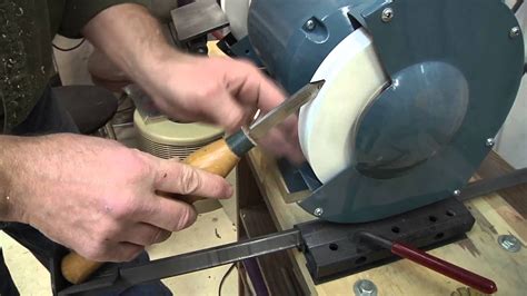 I learned that with sharpening hss metal lathe bits. Sharpening-Parting Tool - YouTube