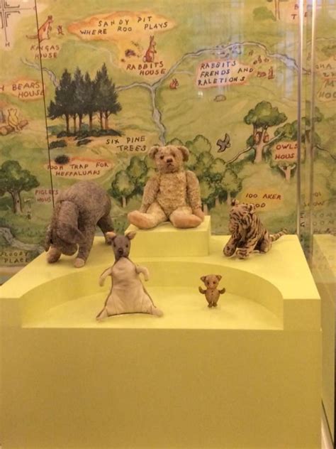 That meant the human actors often had to work with nothing in front of them during filming as the animal characters would be added later through computer wizardry. The real toys of Christopher Robin NY museum | Pooh bear ...