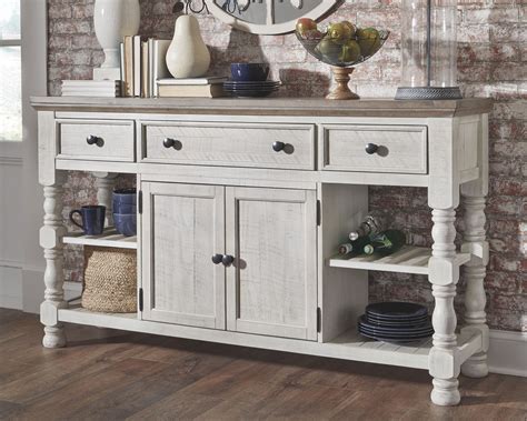 White sideboard will fit perfectly in white farmhouse or coastal interior and will be like a breath of fresh air in your home, light, and airy. Havalance Dining Room Server in 2020 | Dining room server ...