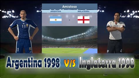 Un partido frente a francia era otro color. Argentina vs Inglaterra - Selecciones Mundial Francia 1998 ...