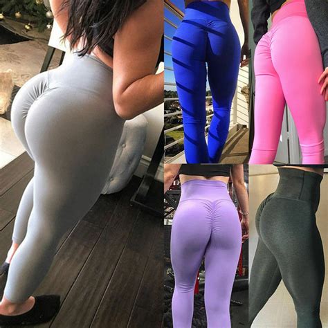 Instead, she recommends wearing thicker seamless panties, which are less likely to shift into the folds within the. Women Yoga Pants Hip Push Up Leggings Fitness Running ...