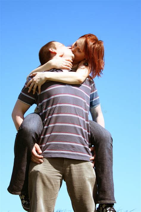 Young couple kissing stock photo. Image of boyfriend, loving - 5487908