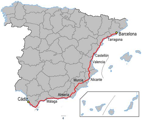 ¿desea comprar un billete de avión de cádiz a barcelona al precio más bajo? Road N-340 Cadiz-Barcelona | Edwin Winkels