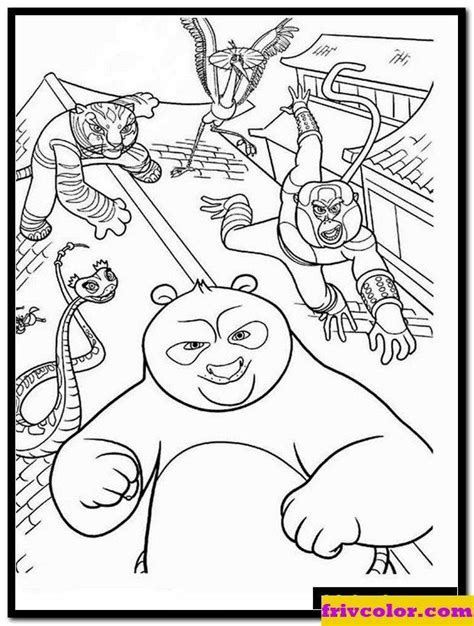 ¡solo juega este juego de friv en línea! Kungfu Panda Coloring Pages Kung Fu Panda 1 Friv Free ...