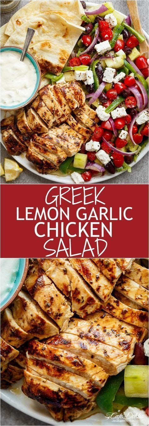 When hot summer weather is at hand, there's nothing nicer than having a huge batch of. Greek Lemon Garlic Chicken Salad with an incredible ...