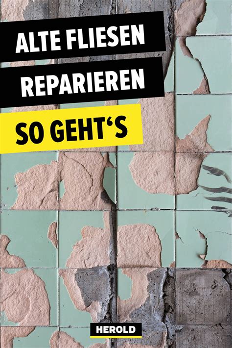 Entweder wird die kaputte fliese fliesen müssen dann repariert und ersetzt werden, wenn diese abgesplittert oder zerbrochen sind. Alte Fliesen reparieren: So geht's | Fliesen reparieren ...