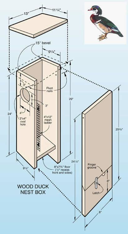 These plans are designed to build groups of 15 boxes out of four sheets of plywood. 60 Luxury Of Wood Duck House Plans Free Pictures | Wood ...