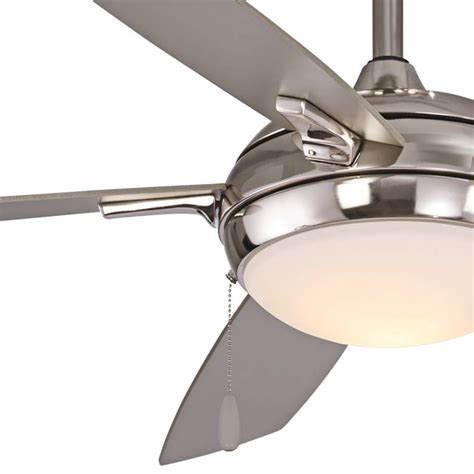 Wet rated for outdoor or indoor use. 54" Minka Aire Lun-Aire Brushed Nickel LED Ceiling Fan ...