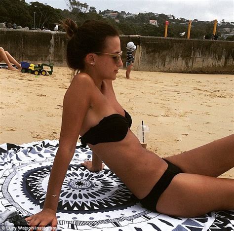 Bored panda android app available on google play. Lucy Watson tops up her tan in black bikini during festive ...