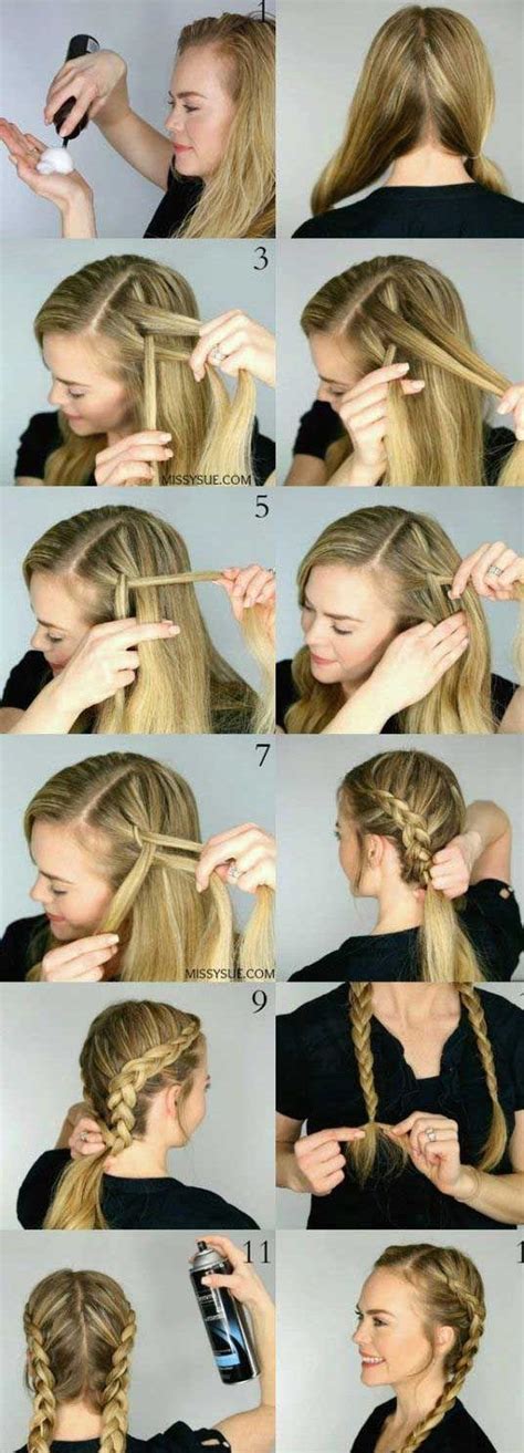 To keep it from looking too messy, pin some of the longer layers into the base of the braid. 30 French Braids Hairstyles Step by Step -How to French ...