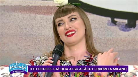 Avangardă, curaj, originalitate si tușa personală extrem de pregnantă se regasesc în doze perfecte in semnătura iulia albu. Iulia Albu, despre saptamana modei la Milano si iubitul ei ...