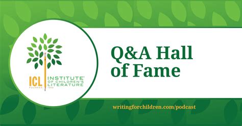 Be ready to defend yourself at any stage. Q&A Hall of Fame - Institute for Writers
