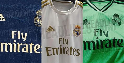 Real madrid wird in der aktuellen saison vom deutschen sportartikelhersteller adidas mit trikots versorgt. Real Madrid 19-20 Trikots geleakt - Release-Termine ...