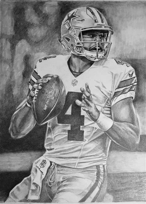 Still debating on whether or not you need a new koozie after all the one you already have keeps your drinks cold long enough maybe even keeps your fingers from freezing after you just pulled that can from the cooler okay wersquoll admit it. Dak Prescott - Dallas Cowboys Drawing by Candida Hernandez