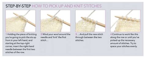 Picking up stitches is commonly done in knitting garments, e.g. Knitting Tutorials ~ Knitting Free