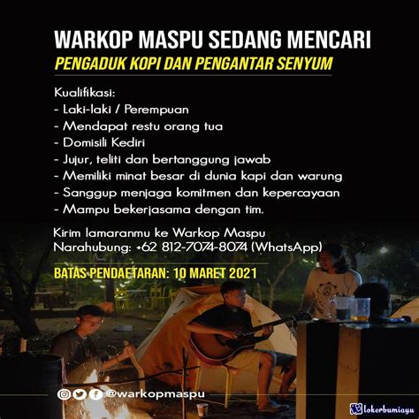 Lowongan dipabrik bawang daerah kuningan jawa barat. Warkop Maspu Kediri