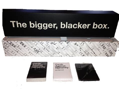 Use a single _ to create a full underlined line. Cards Against Humanity Bigger Blacker Box: Holds the game ...