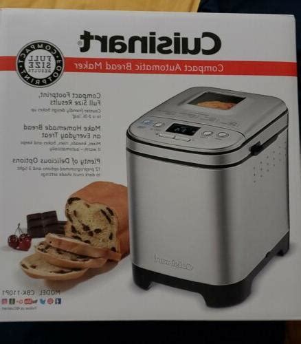 2 lb loaf compact automatic bread maker cbk 110304472997. Cuisinart CBK-110P1 Compact Automatic Bread Maker - New